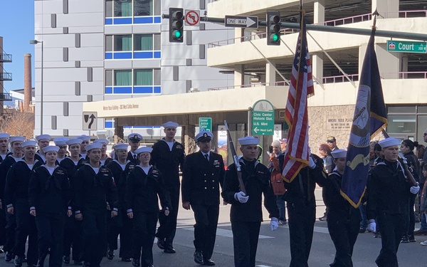 NIOC Colorado Sailors March in Veterans Day Parade