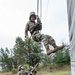 ROTC Madison Wisconsin Area students rappel and build teamwork on the confidence course at Total Force Training Center Ft. McCoy