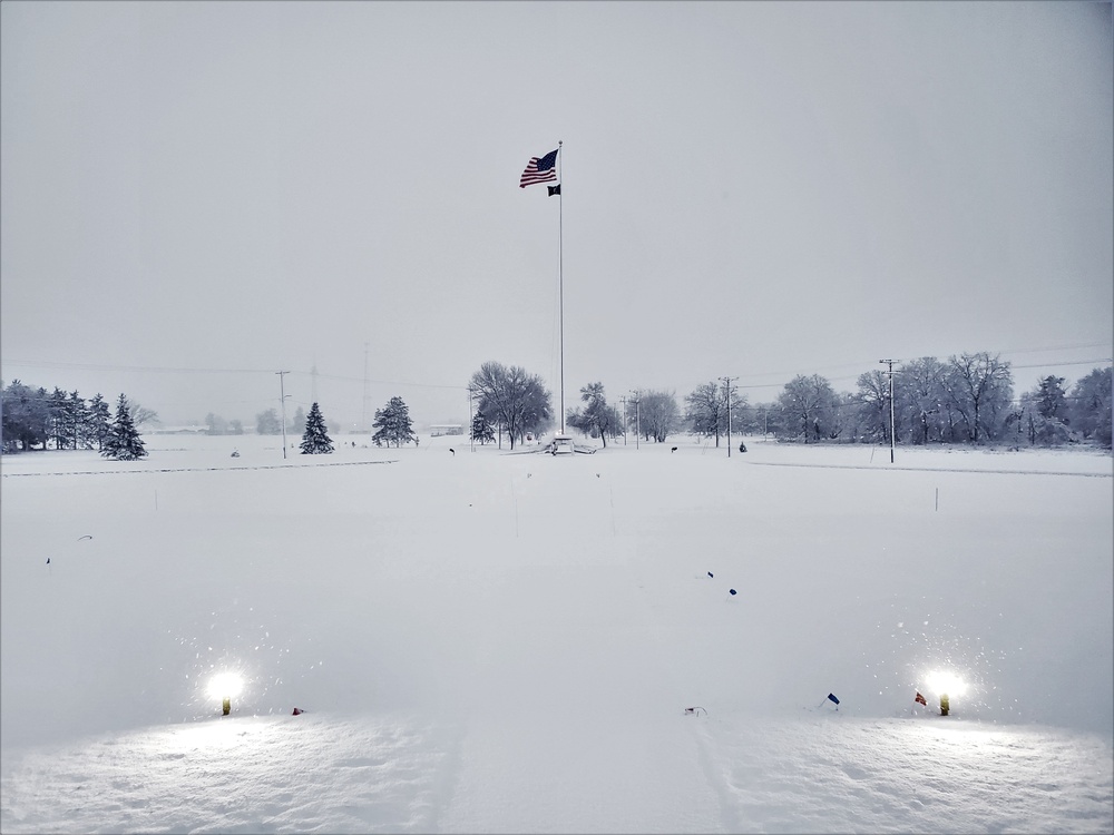 American Flag and Fort McCoy