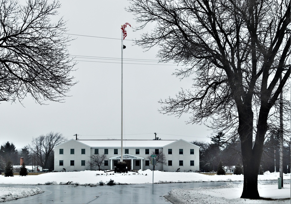 American Flag and Fort McCoy