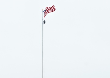 American Flag and Fort McCoy