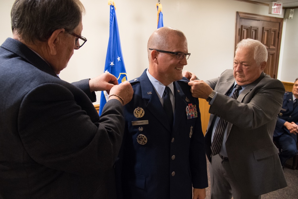 Col. Segars promotion ceremony