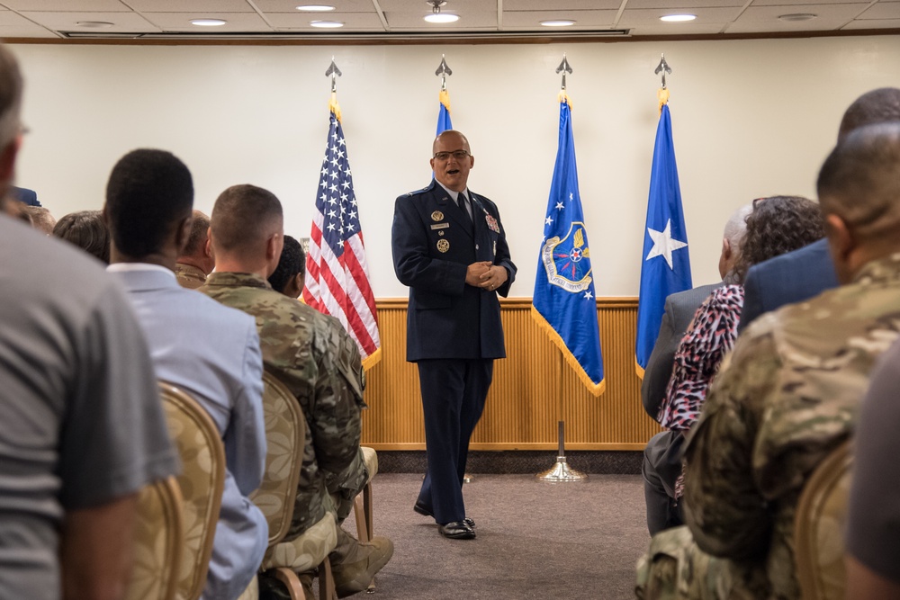 Col. Segars promotion ceremony