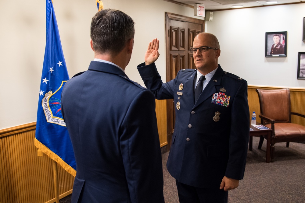 Col. Segars promotion ceremony