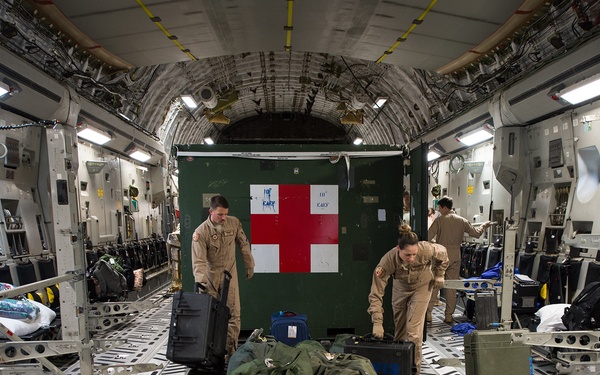 U.S. Transportation Command oversees strategic theater patient movement, ensuring aeromedical evacuation of our wounded warriors from abroad to America