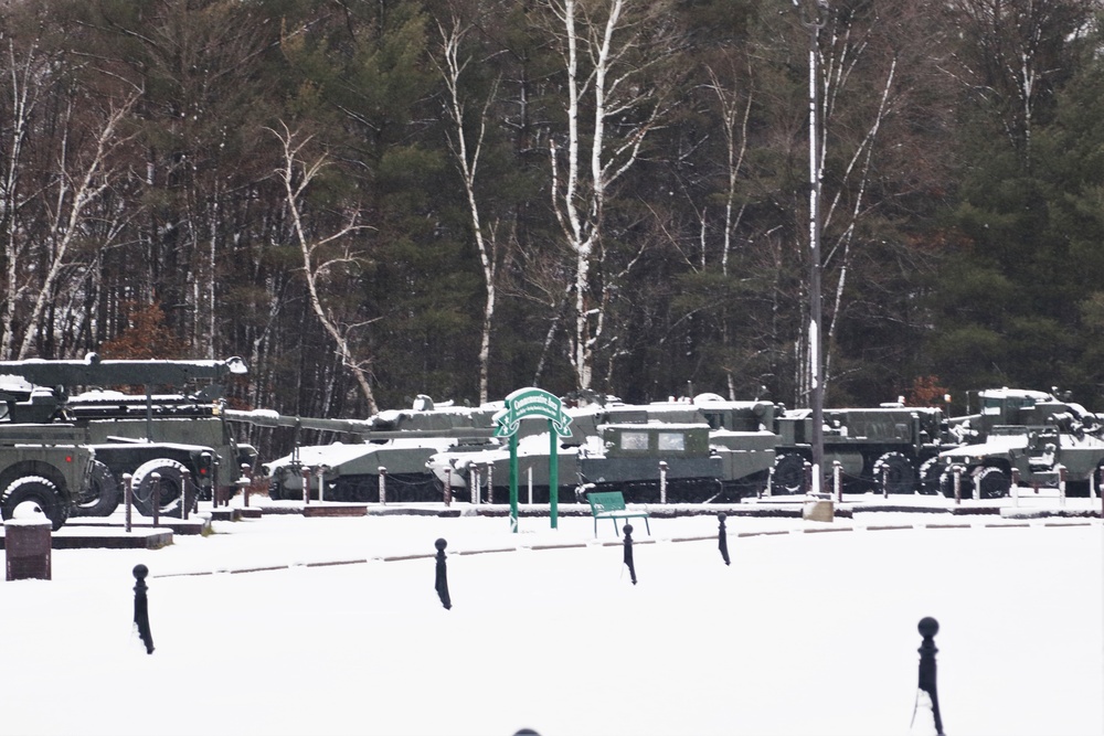 Snow at Fort McCoy's Commemorative Area