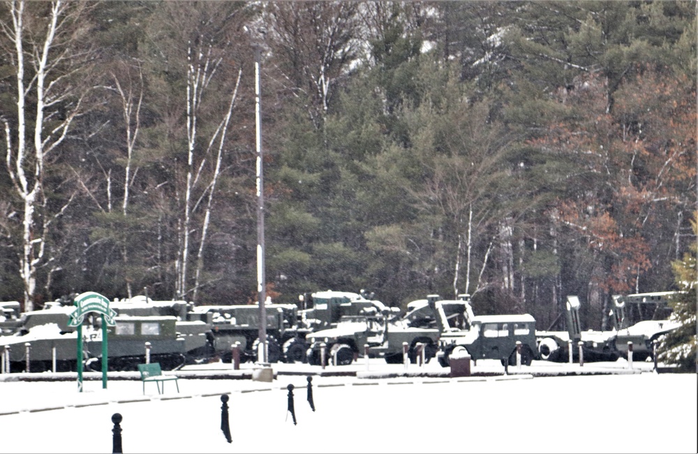 Snow at Fort McCoy's Commemorative Area