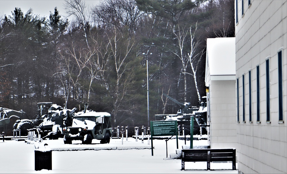 Snow at Fort McCoy's Commemorative Area