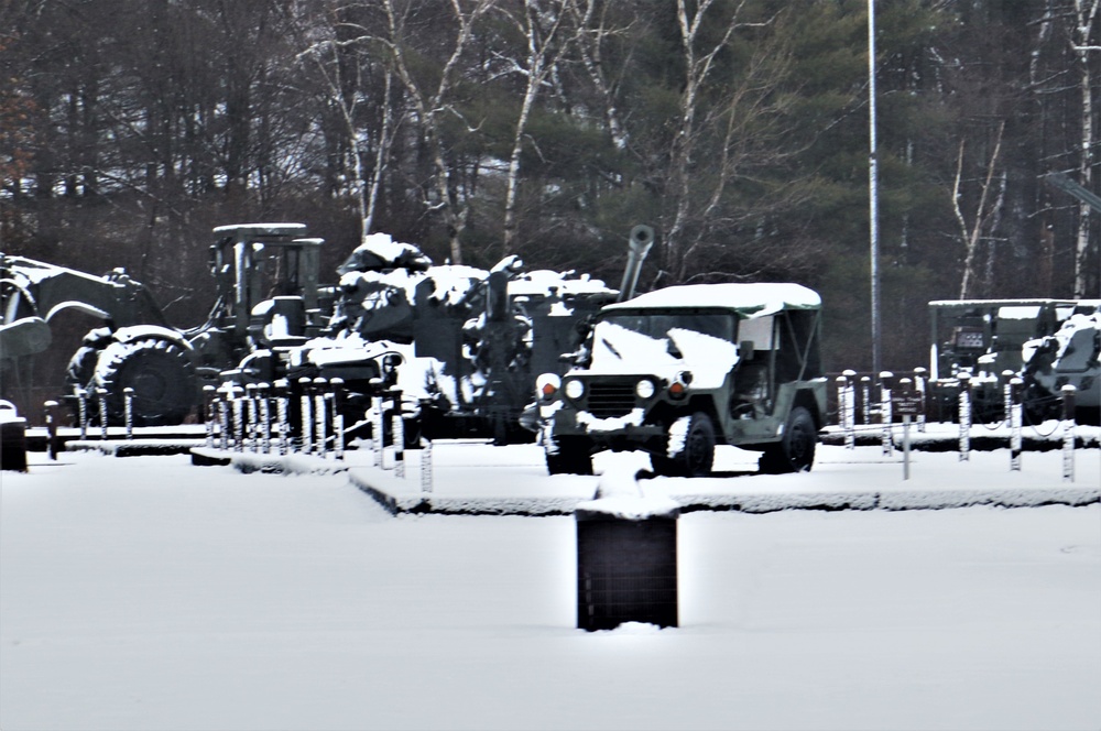 Snow at Fort McCoy's Commemorative Area