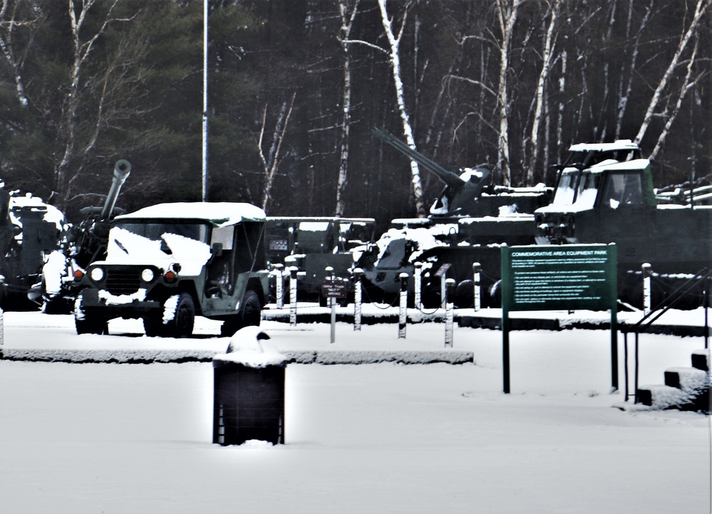 Snow at Fort McCoy's Commemorative Area