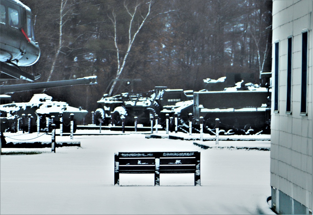 Snow at Fort McCoy's Commemorative Area