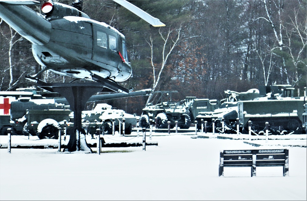 Snow at Fort McCoy's Commemorative Area