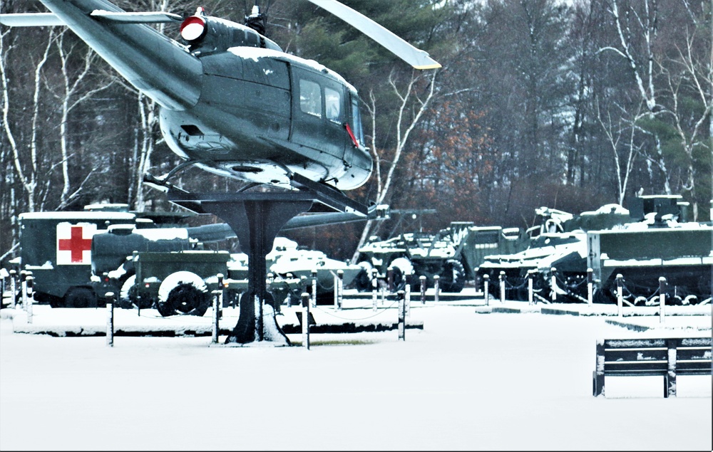 Snow at Fort McCoy's Commemorative Area