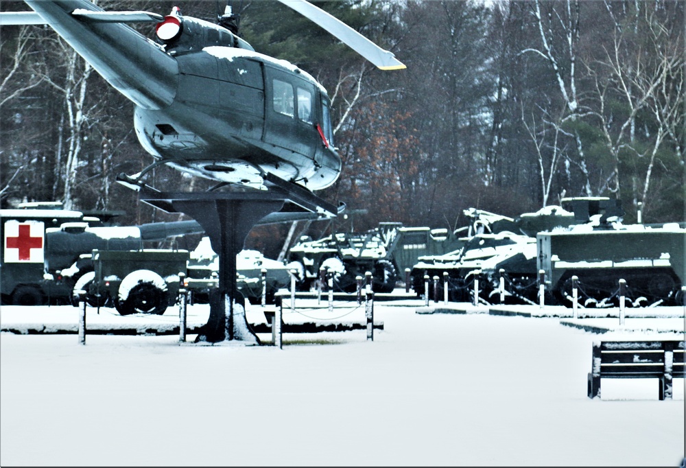 Snow at Fort McCoy's Commemorative Area