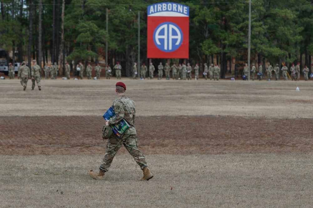 82nd Airborne Division kicks off Presents from Paratroopers with toy donation