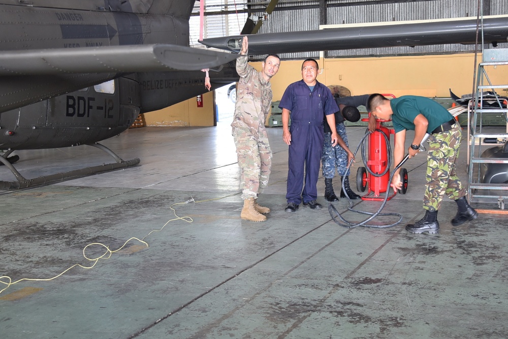 MSAS Airmen engage with Belize Defence Force