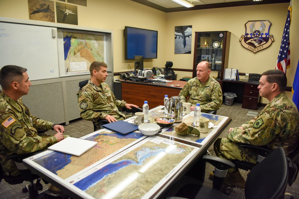 USTRANSCOM Commander Visits CAOC