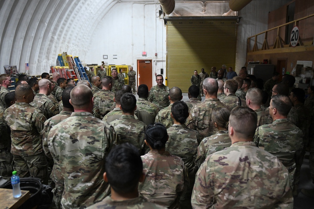 National Guard chief tours AASAB, talks w/ Airmen