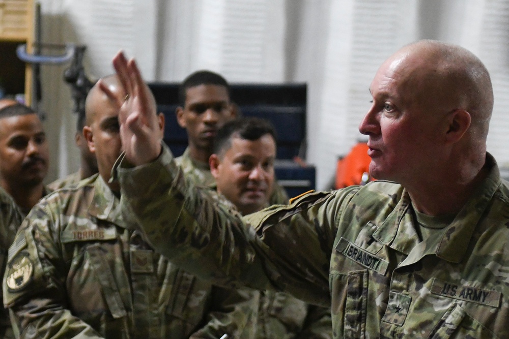 National Guard chief tours AASAB, talks w/ Airmen