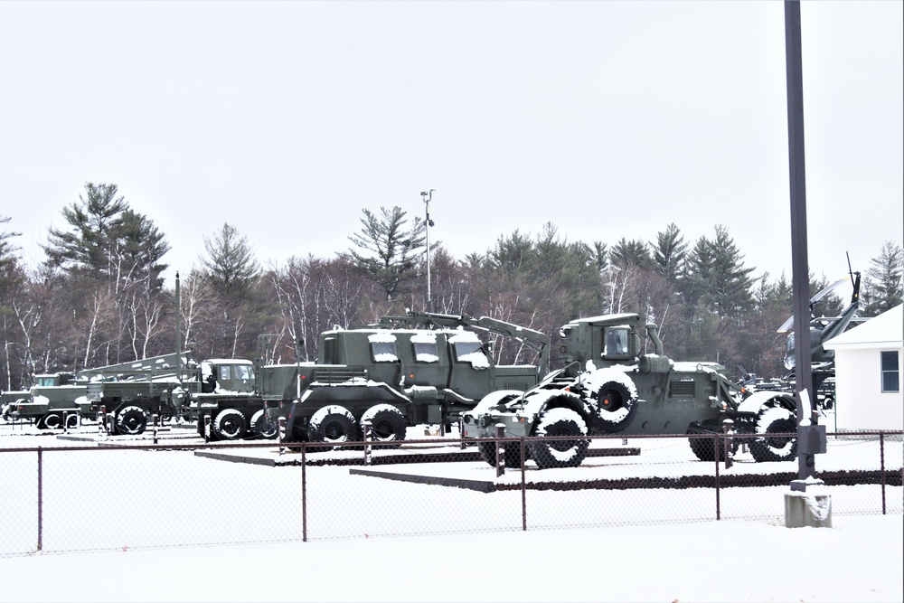 Snow at Fort McCoy's Commemorative Area