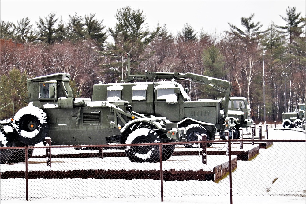 Snow at Fort McCoy's Commemorative Area