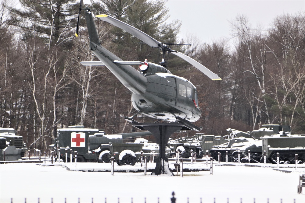 Snow at Fort McCoy's Commemorative Area