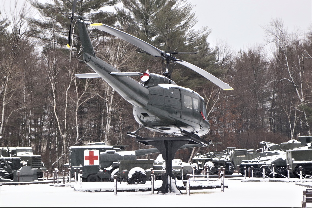 Snow at Fort McCoy's Commemorative Area