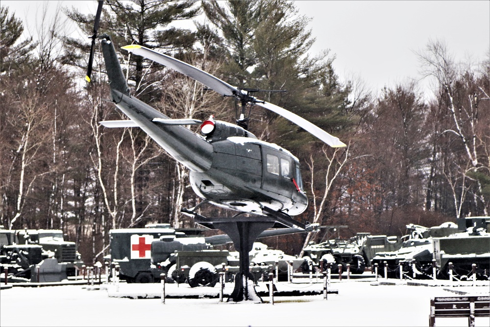 Snow at Fort McCoy's Commemorative Area