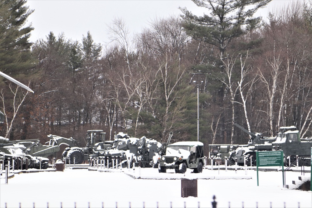 Snow at Fort McCoy's Commemorative Area