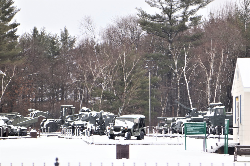 Snow at Fort McCoy's Commemorative Area