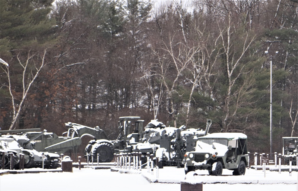 Snow at Fort McCoy's Commemorative Area