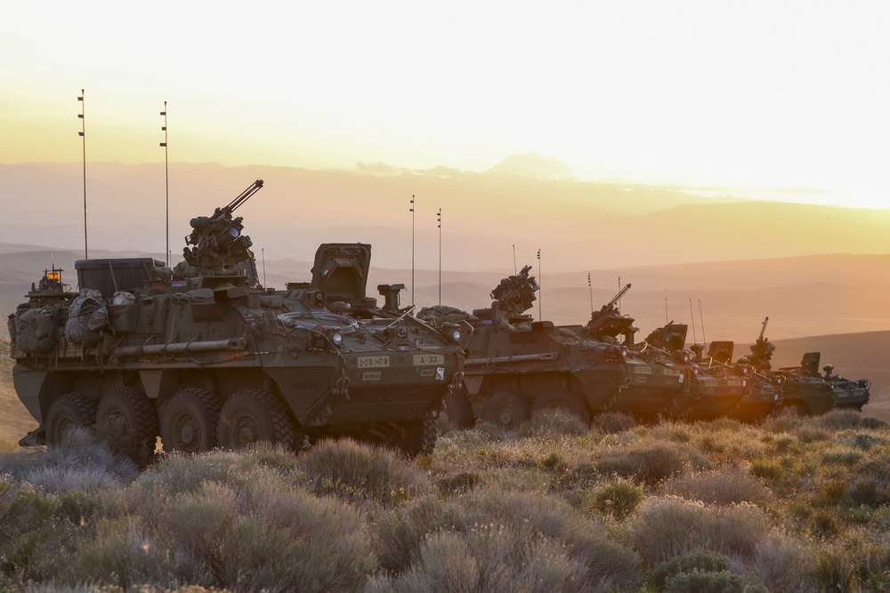 Stryker armored vehicles 