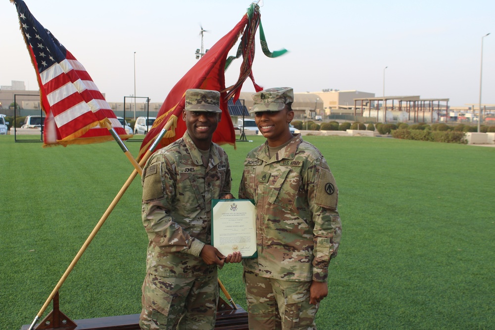 Staff Sgt. Porter Promotion