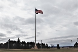 American Flag and Fort McCoy