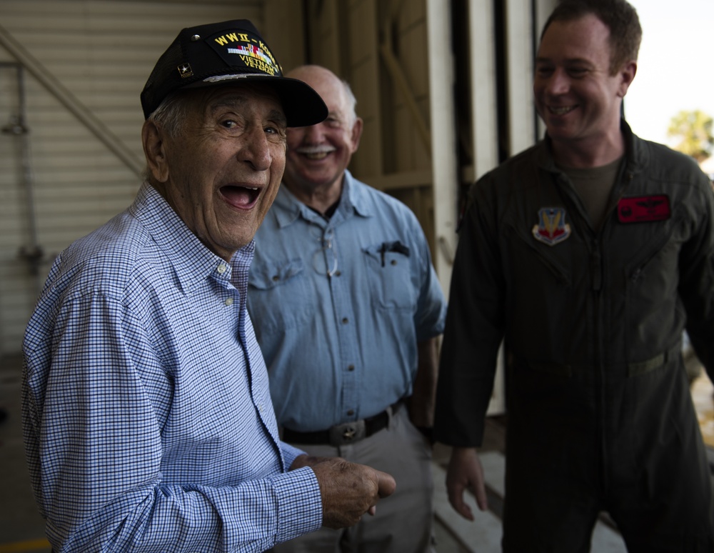 WWII, Korean, Vietnam war veteran pilot visits Tyndall