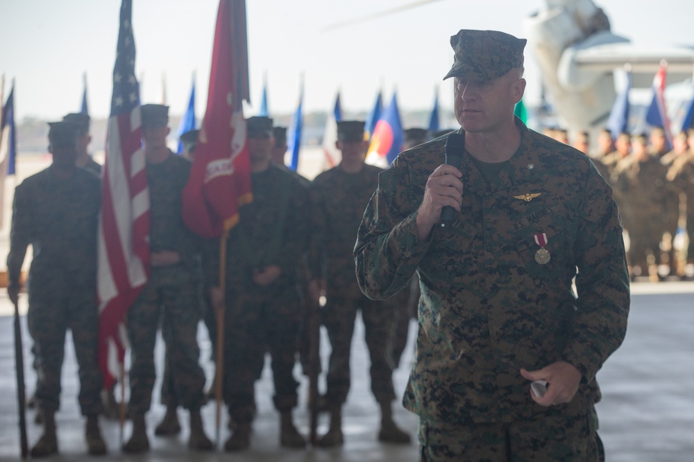 VMM-264 Change of Command Ceremony