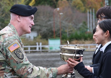 Equestrian event in Japan named for U.S. Army general features Japanese medical student-riders
