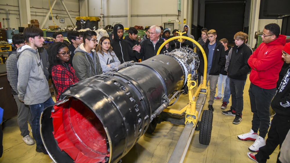 Investing in the future: 412th MXS hosts high school students on tour