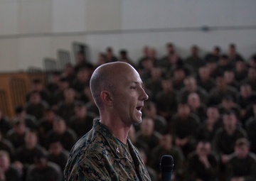 31st MEU command welcomes BLT 1/5 “Geronimo” to Okinawa