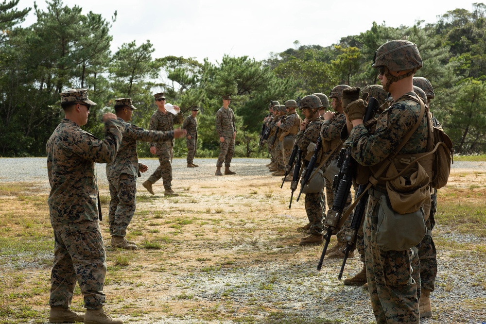 U.S. Marines with 12th Marine Regiment conduct marksmanship training