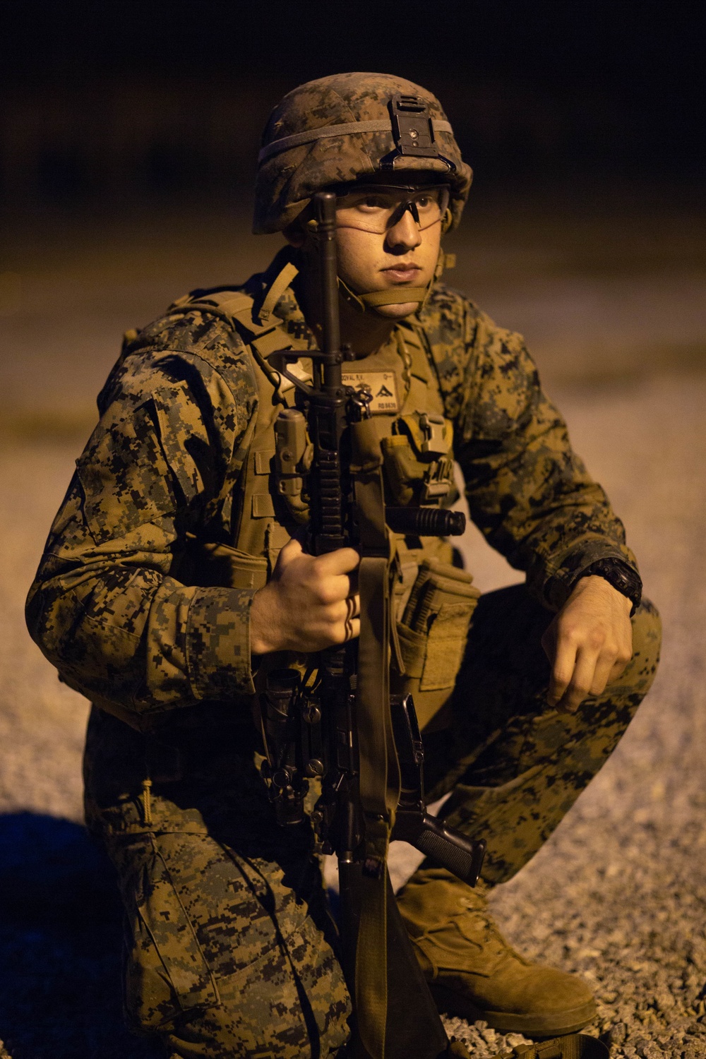 U.S. Marines with 12th Marine Regiment conduct marksmanship training