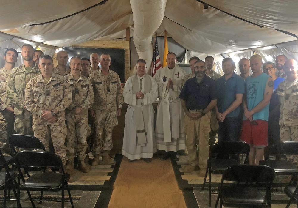 Archbishop of U.S. Military Services visits Airmen at Air Base 101