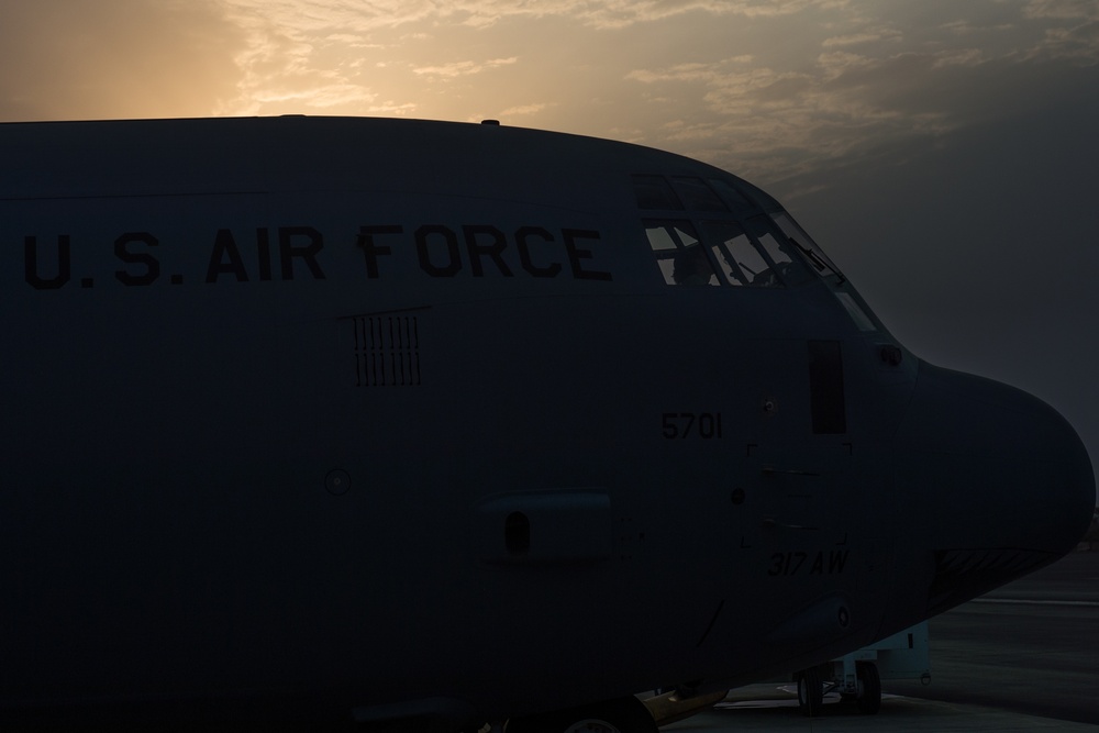 75th Expeditionary Airlift Squadron resupplies U.S. forces