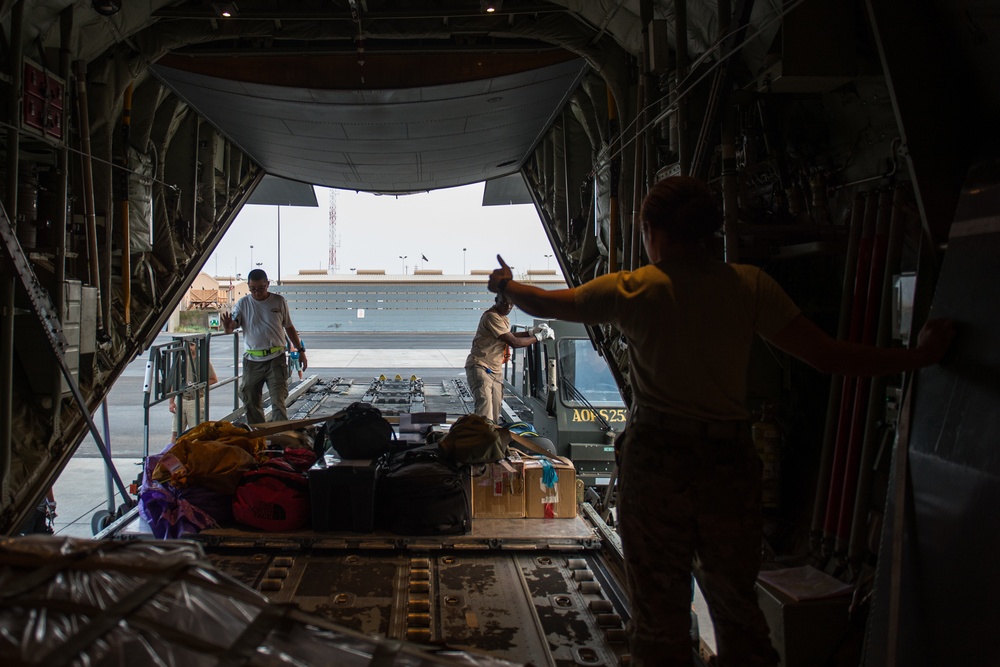 75th Expeditionary Airlift Squadron resupplies U.S. forces