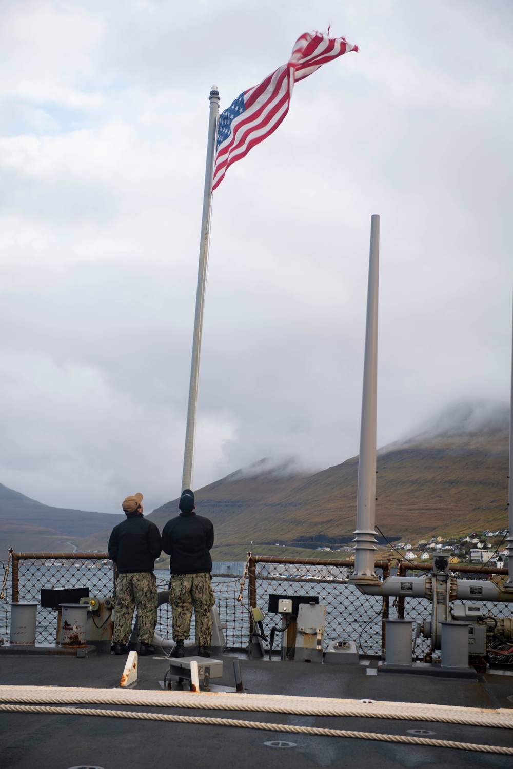 USS DONALD COOK VISITS FAROE ISLANDS