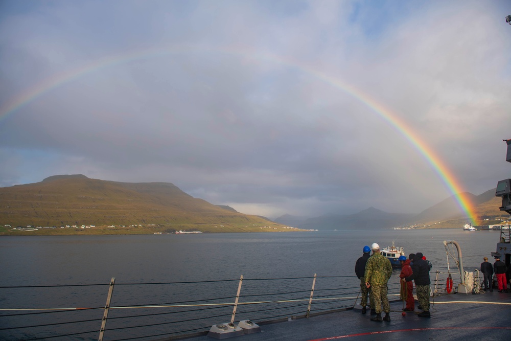 USS DONALD COOK VISITS FAROE ISLANDS