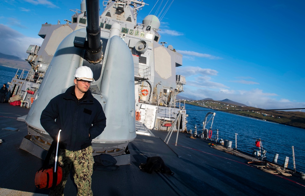 USS DONALD COOK VISITS FAROE ISLANDS