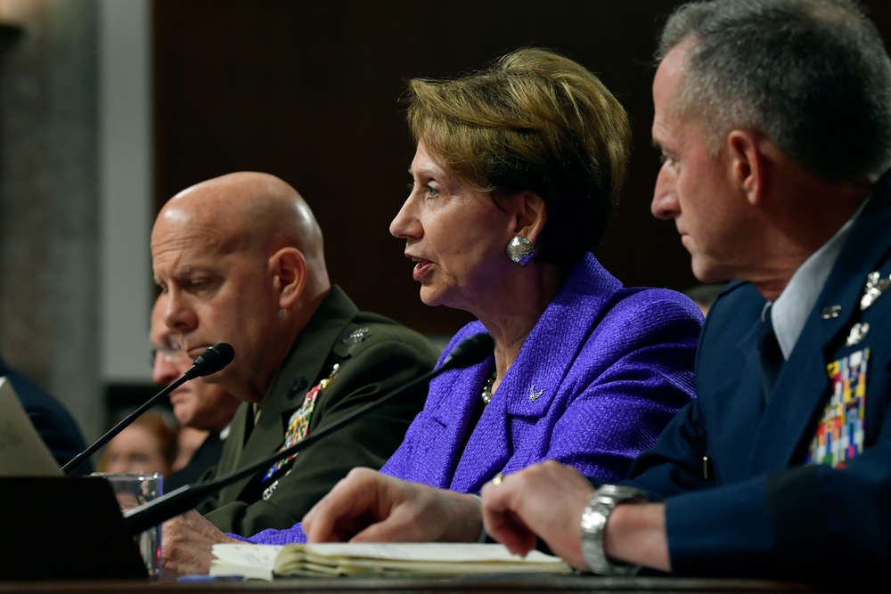 SecAF and CSAF Testify before the Senate Armed Services Committee