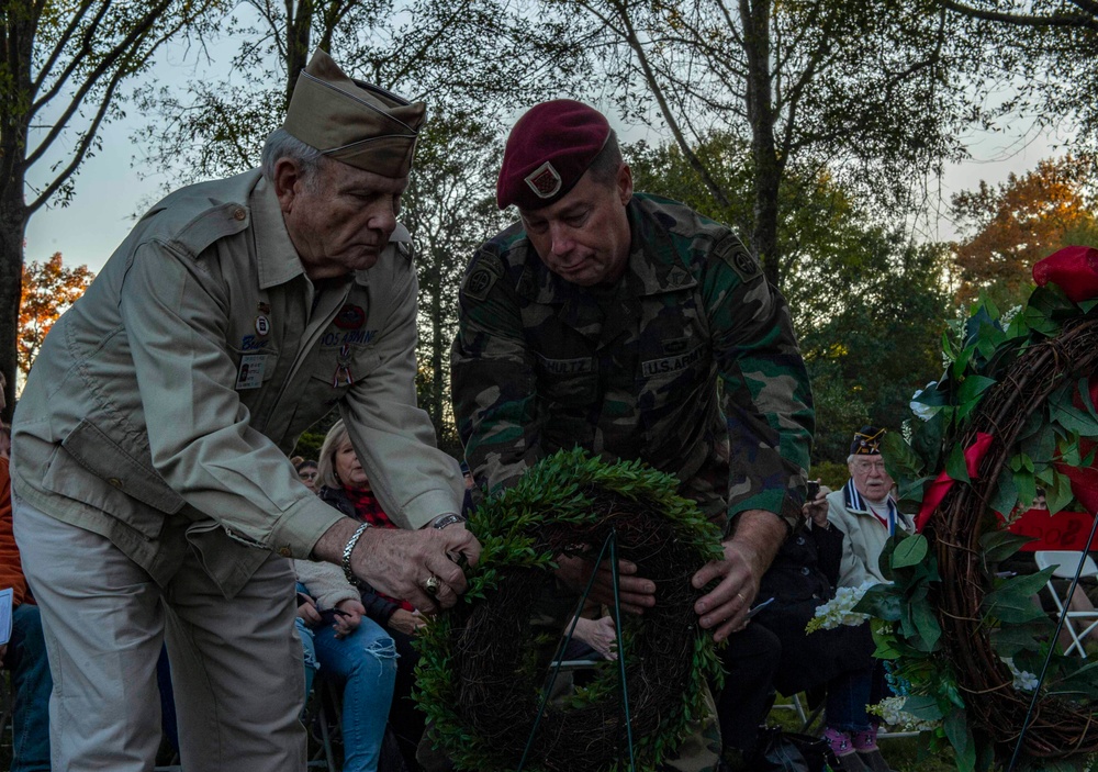 Veterans, Friends and Family Participate In Veterans Day Ceremony