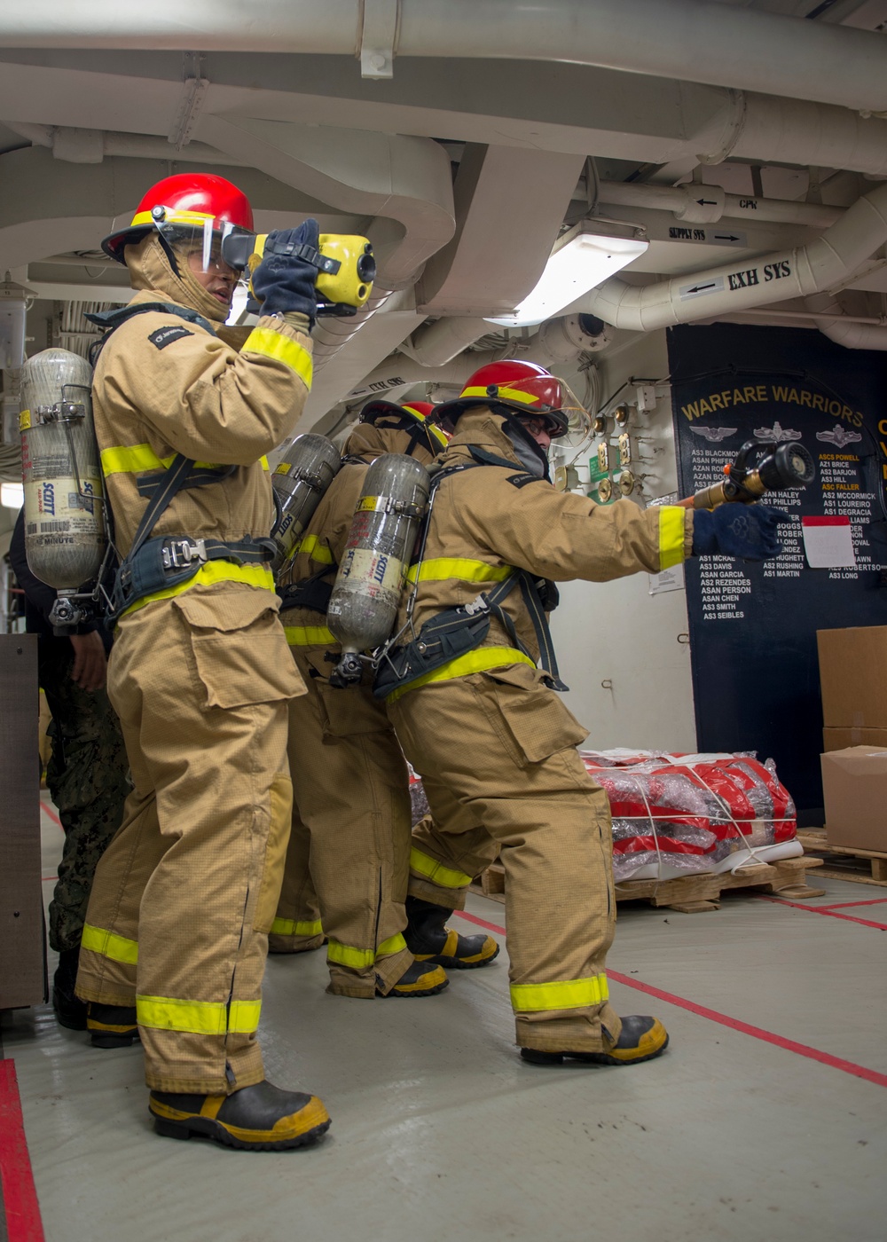 Sailors Train Aboard GHWB
